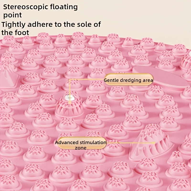 Portable Foot Massager 1pc Portable Foot Massage Mat with Acupoints | Durable Plastic, Foot Massager, Acupressure Board for Home Relaxation and Exercise