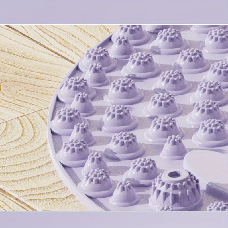 Portable Foot Massager 1pc Portable Foot Massage Mat with Acupoints | Durable Plastic, Foot Massager, Acupressure Board for Home Relaxation and Exercise