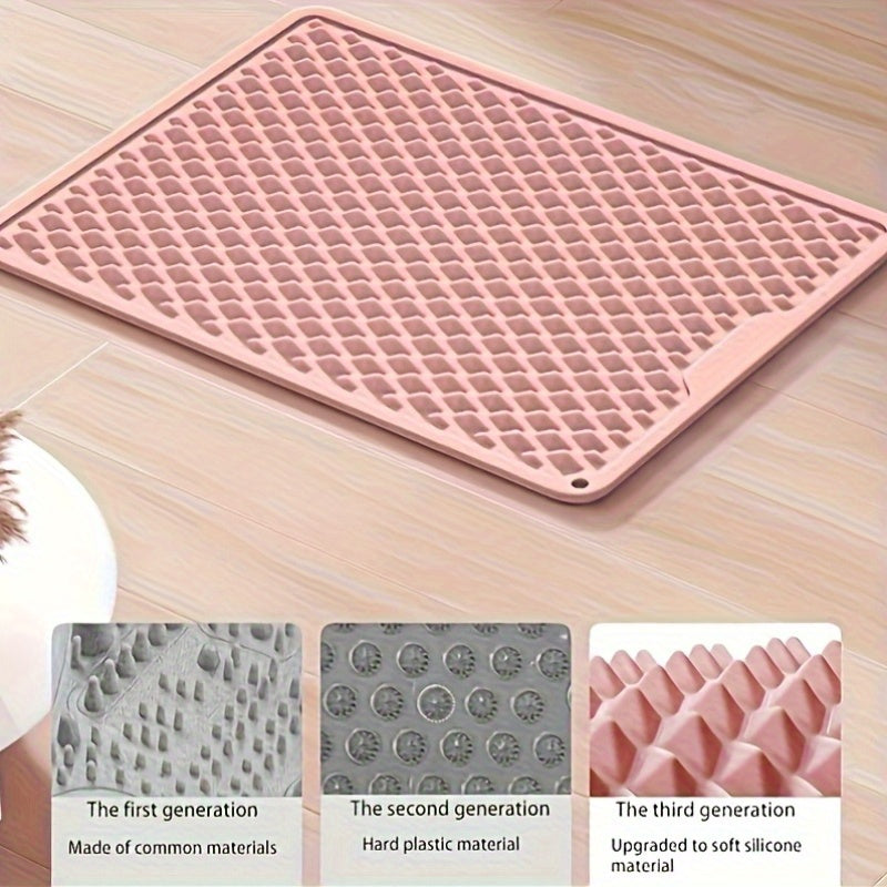Quick-Dry Foldable Foot Massage Pad with Scallop Edge Design - Food-Grade Silicone, Deep Tissue Relief for Yoga & Post-Hike Recovery, 15-Minute Pre-Sleep Massage, Yoga Mat Foot Pad | Scallop Edge Foot Pad | Silicone Foot Pad