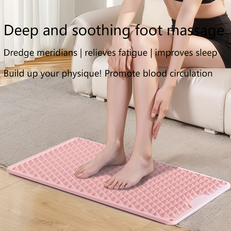 Transformable Cube Foot Massage Mat, Food-Grade Silicone, Deepens Meridians, Yoga Relaxation Device, Quickly Relieves Hiking Afterward, 15-Minute Evening Sleep Massager, Blue, Black, Green, Yellow, White, Gray, Red, for Men, Women, All