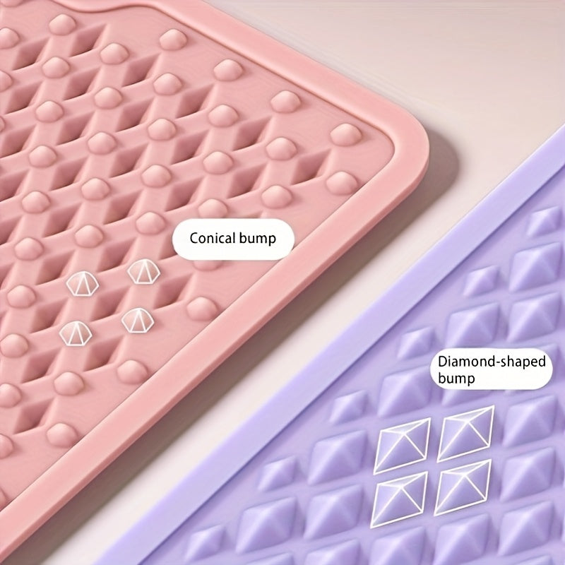 Quick-Dry Foldable Foot Massage Pad with Scallop Edge Design - Food-Grade Silicone, Deep Tissue Relief for Yoga & Post-Hike Recovery, 15-Minute Pre-Sleep Massage, Yoga Mat Foot Pad | Scallop Edge Foot Pad | Silicone Foot Pad