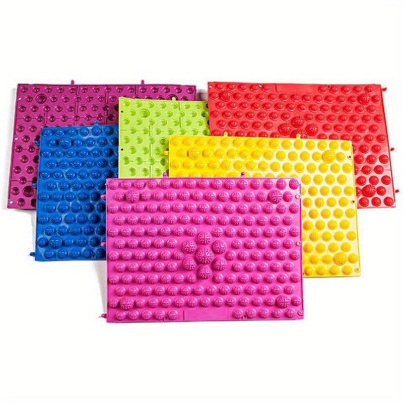 Foot Massar Mat Foot Reflexology Pads Plantar Massa for Adult 2pcs Green