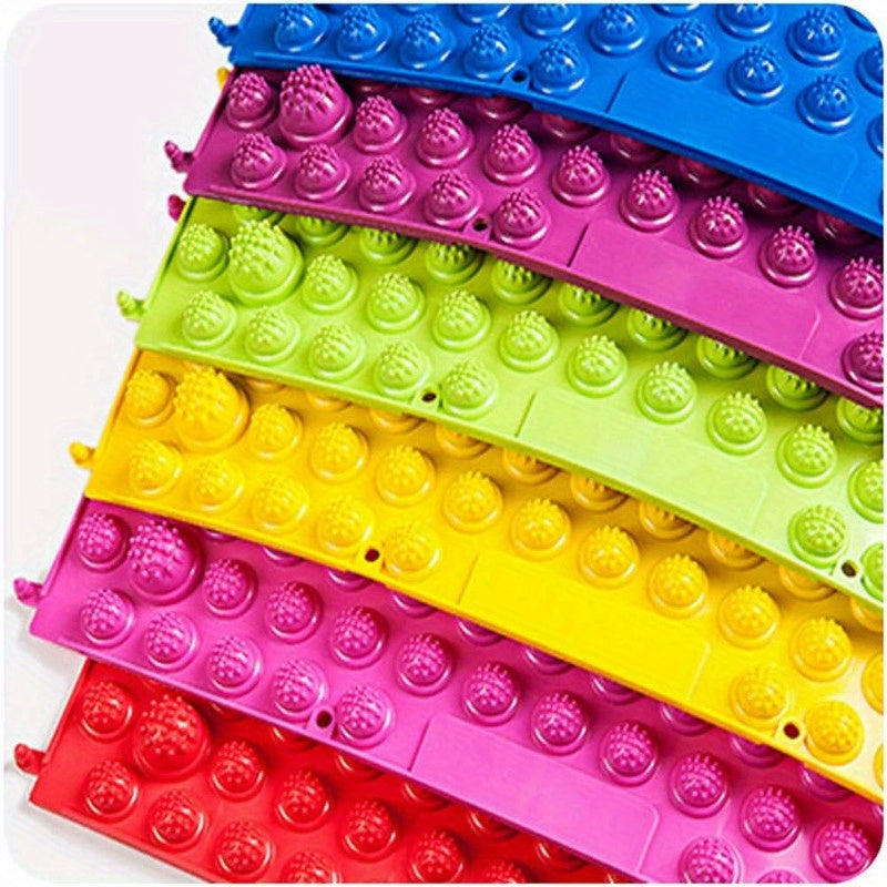 Foot Massar Mat Foot Reflexology Pads Plantar Massa for Adult 2pcs Green