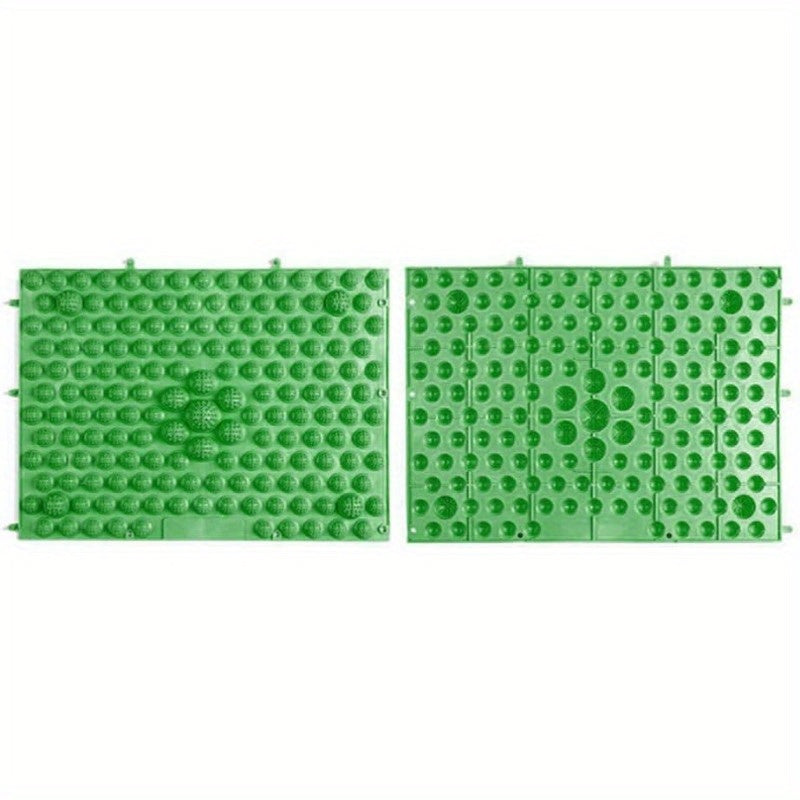Foot Massar Mat Foot Reflexology Pads Plantar Massa for Adult 2pcs Green