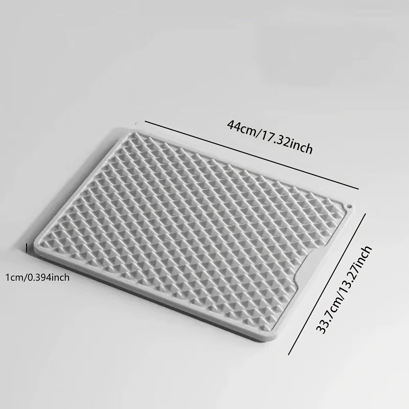 Quick-Dry Foldable Foot Massage Pad with Scallop Edge Design - Food-Grade Silicone, Deep Tissue Relief for Yoga & Post-Hike Recovery, 15-Minute Pre-Sleep Massage, Yoga Mat Foot Pad | Scallop Edge Foot Pad | Silicone Foot Pad