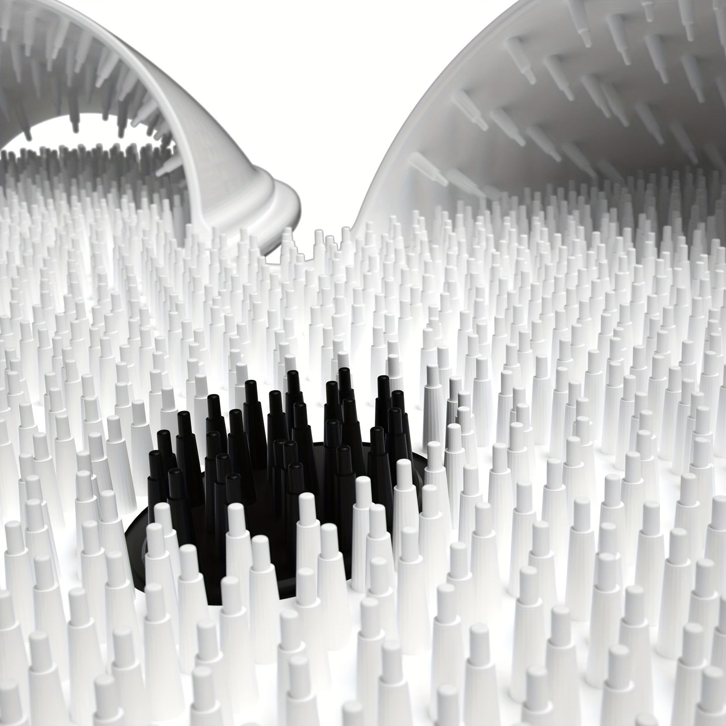 Silicone Rabbit Foot Scrubber Non-Slip Rabbit-Shaped Silicone Wedyvko Foot Scrubber Mat - Acrylic Shower Floor Exfoliator Pad with Suction Cups for Men & Women